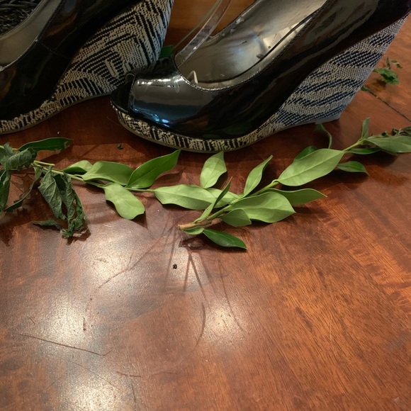 Sam and Libby black and white tweet wedge - Picture 11 of 16